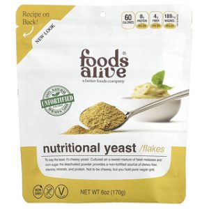 פתיתי שמרים תזונתיים Foods Alive - 170 גרם