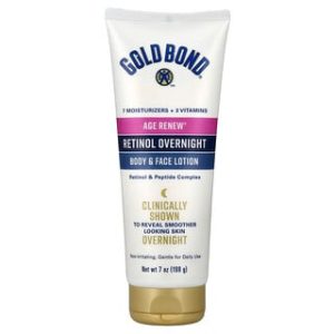 קרם רטינול לילה Gold Bond Age Renew - לפנים ולגוף