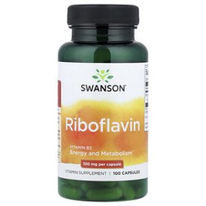 ריבופלאבין Swanson 100 מ"ג - ויטמין B2, 100 כמוסות