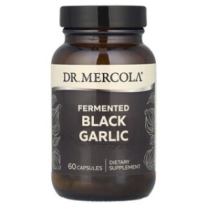שום שחור מותסס Dr. Mercola - 60 כמוסות - בריאות