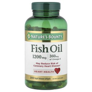 שמן דגים Natures Bounty 1200 מ"ג - 200 כמוסות רכות