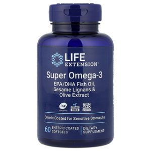 שמן דגים אומגה 3 Life Extension - 60 כמוסות רכות