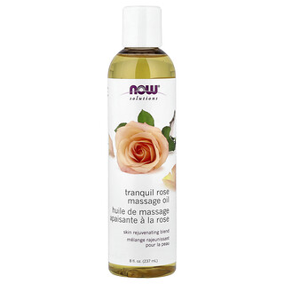 שמן עיסוי ורדים מרגיע - NOW Solutions 237ml