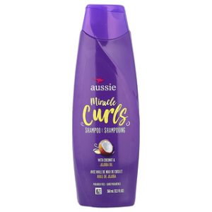 שמפו אוסי- Miracle Curls, שמן קוקוס וחוחובה- 360 מ"ל