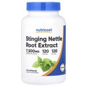 תמצית שורש סרפד Nutricost - 120 כמוסות 375 מ"ג